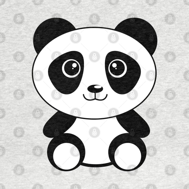 Panda by Debbie's Art